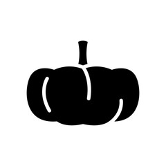 Pumpkin icon in glyph style