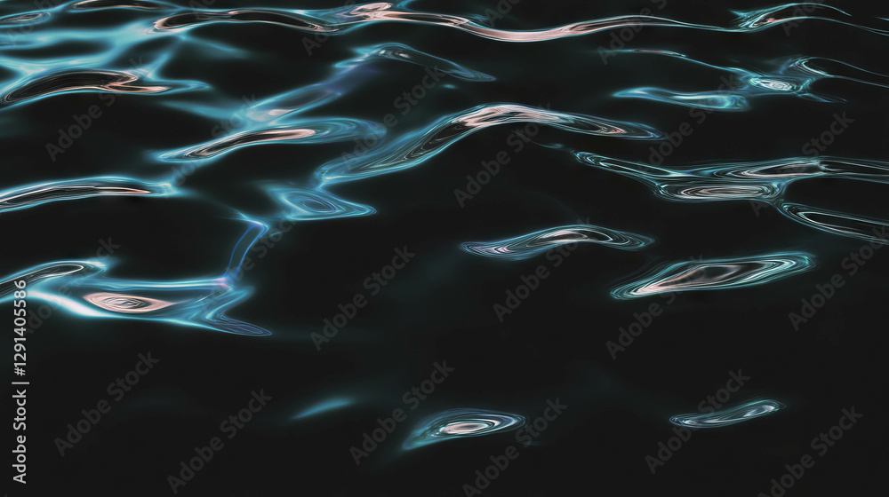Poster abstract surreal water surface with smoky reflections for background design