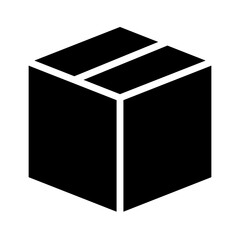 Box icon in glyph style