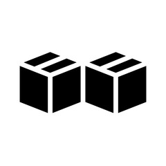 Box icon in glyph style