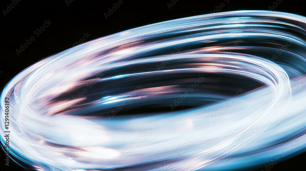 Poster Abstract swirling light patterns with subtle color variations for modern design