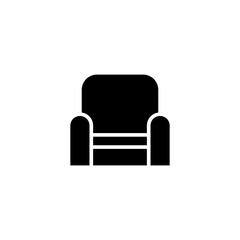 Fototapeta premium Armchair icon in glyph style