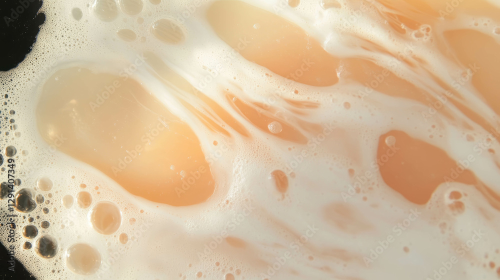 Aufkleber Abstract background of soap streaks and bubbles creating a clean and fresh aesthetic