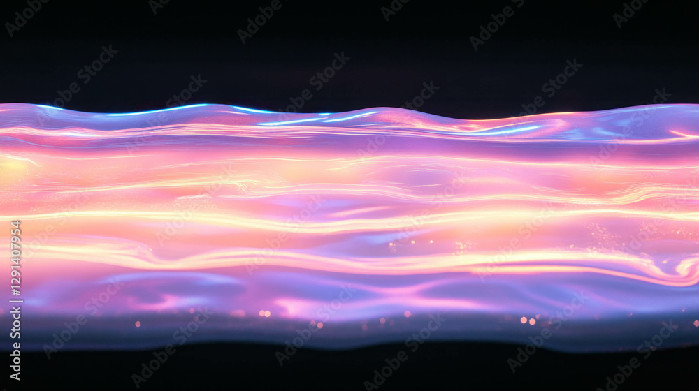 Poster vibrant abstract background with colorful illuminated soap streaks
