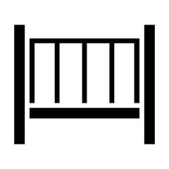 Crib icon in glyph style