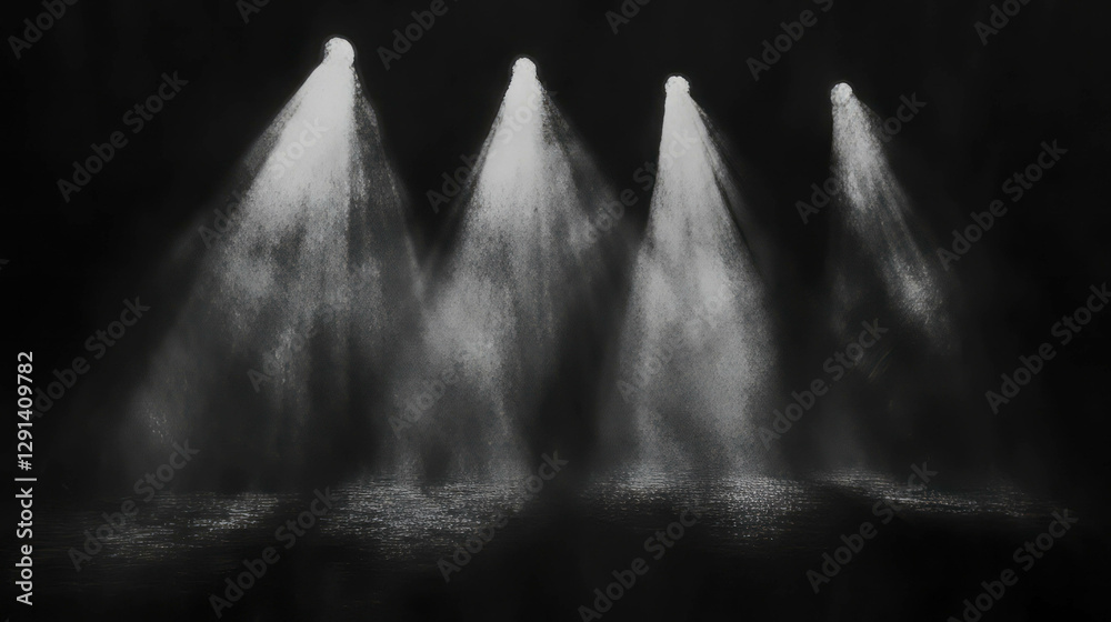 Poster abstract scene of soft light and shadow creating a somber ambience