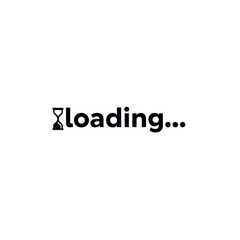 Fototapeta premium Hourglass Indicator Animated Loading Sequence Symbol for Website or Application Animation Cycle