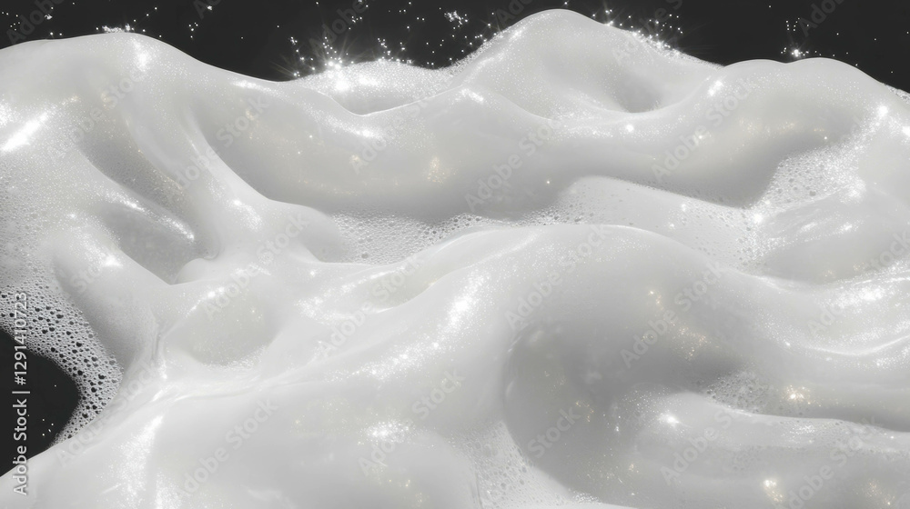 Aufkleber Abstract texture of soft white foam waves for design and background concepts