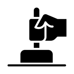 Circuit breaker icon in glyph style