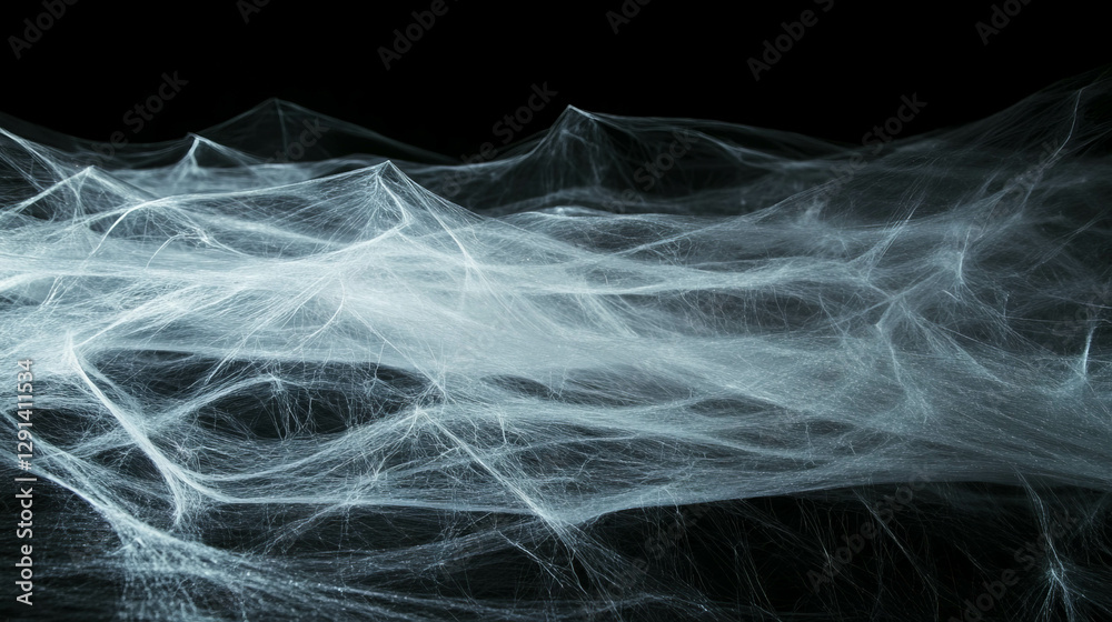 Poster intricate silver spiderweb background design for creative projects