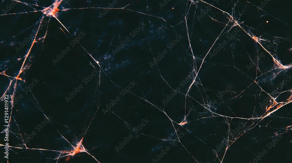 Poster Intricate spiderweb background with abstract dry textures for creative design