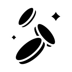 Income icon in glyph style