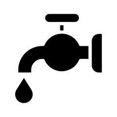 Watering icon in glyph style