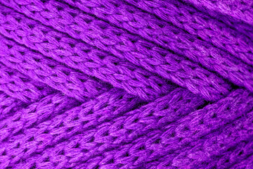 lilac  close up of a roll rope, ropes texture as a background.