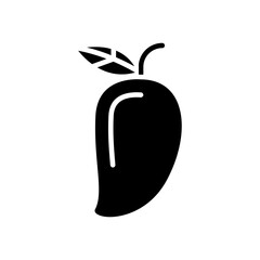 Mango icon in glyph style