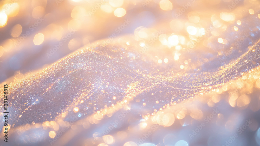 Poster Shimmering spiderweb with glitter and sparkle background for creative design