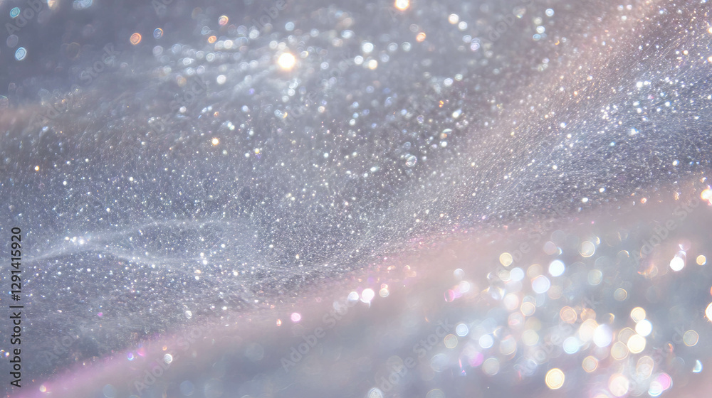 Poster Sparkling spiderweb background with glittering textures for artistic design