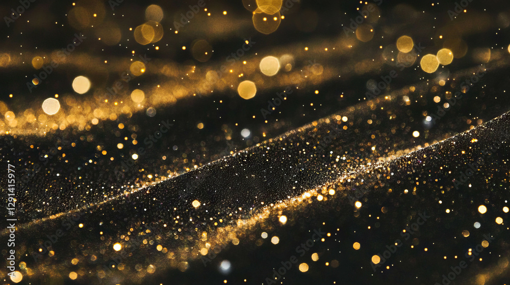 Poster glittering spiderweb with fine glitter and sparkling highlights