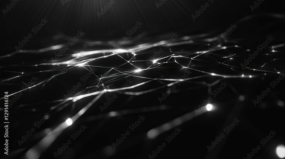 Aufkleber Abstract geometric spiderweb pattern background for modern design projects