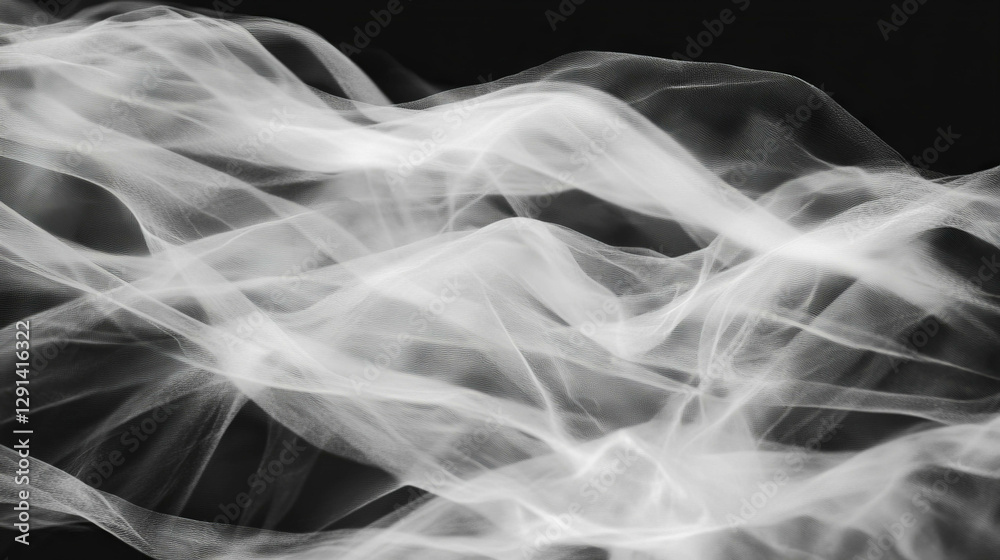 Poster ethereal spiderweb design with gentle wind motion for creative backgrounds