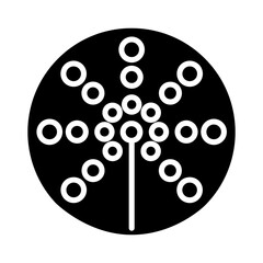 Firework icon in glyph style