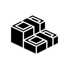 Money icon in glyph style