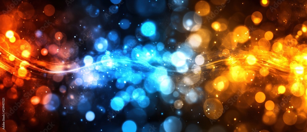 Poster abstract colorful lights background with soft glowing patterns and textures for creative design proj