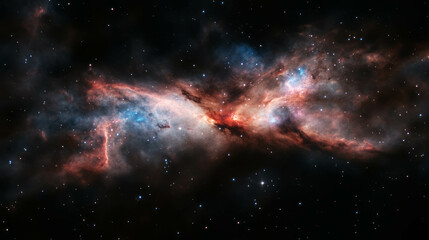Celestial wonders: nebula and star light fusion for cosmic design