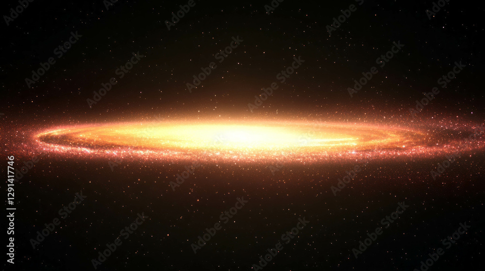 Poster celestial atmosphere with starry light background for cosmic design