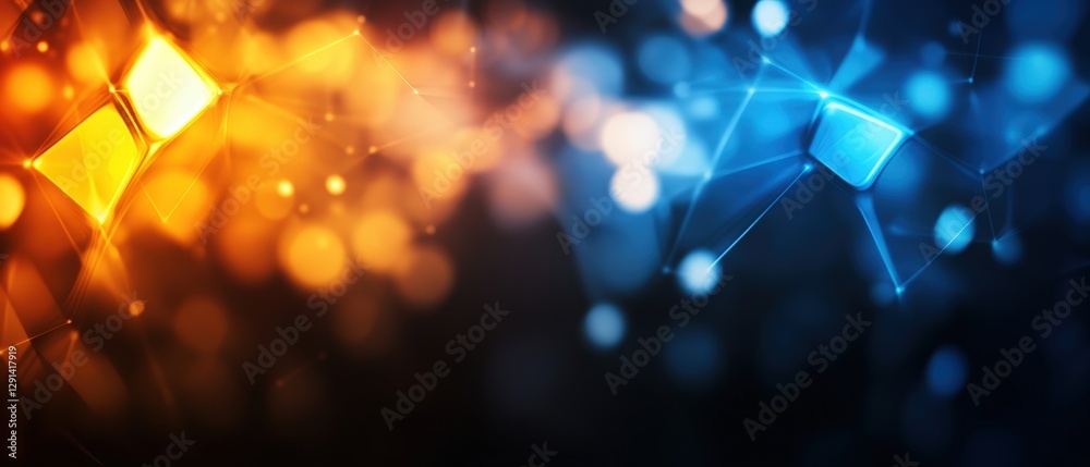 Poster abstract background with glowing lights and colors creating a vibrant visual effect for design proje