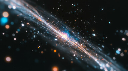 Obraz premium Cosmic star light background with subtle gravitational swirl