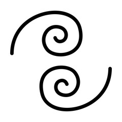 Storm icon in glyph style