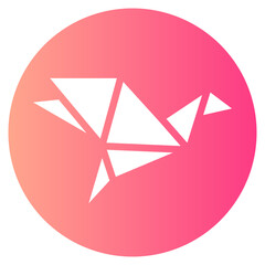 origami gradient icon