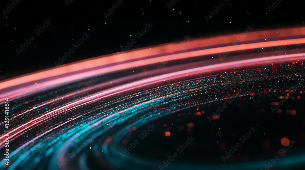 Poster cosmic star light gradient with soft stellar glow for creative design