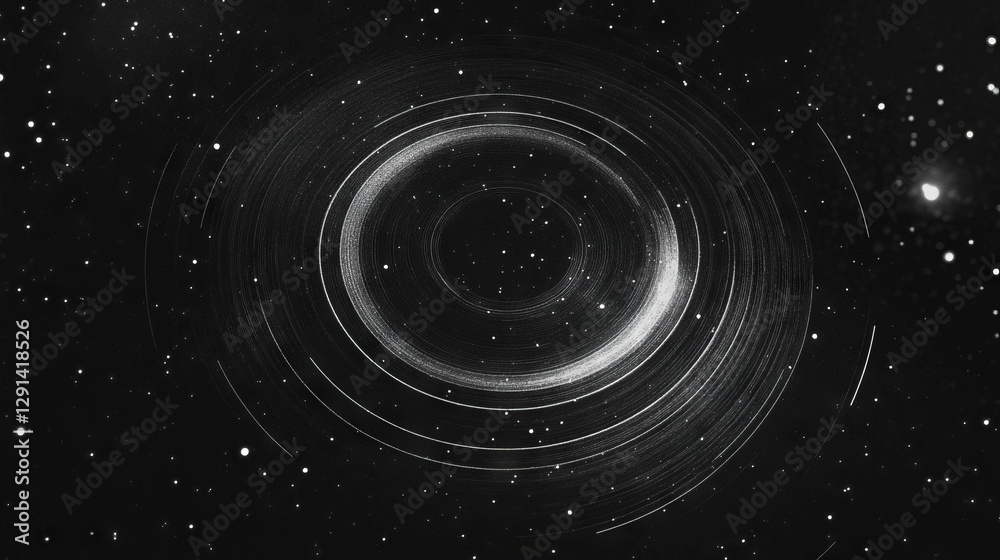 Poster cosmic vortex: abstract star light gradient and stellar background for digital art