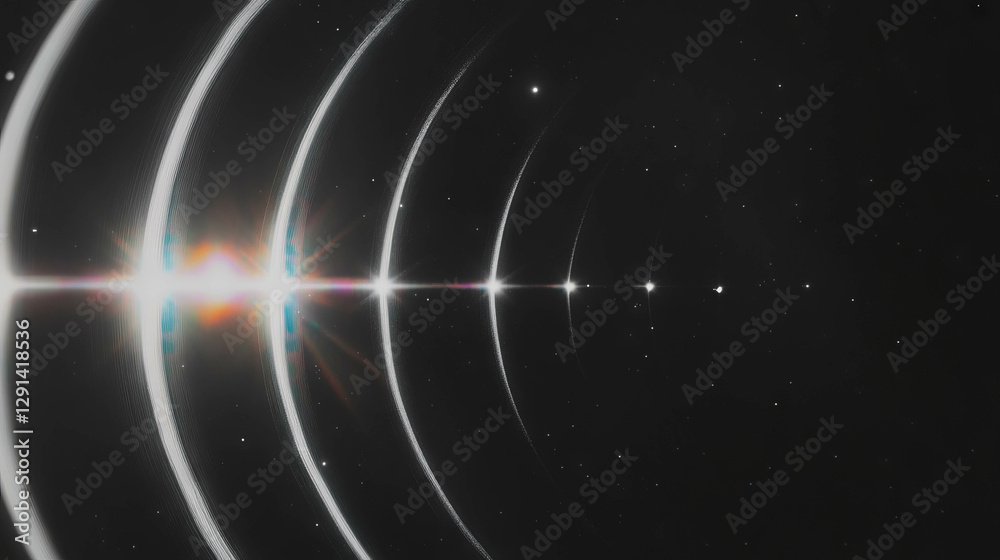Poster Cosmic light rays and stellar gradient in outer space