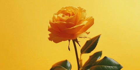 Yellow Rose in Flower