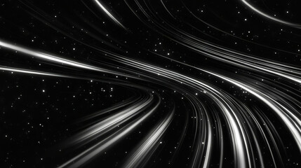 Fototapeta premium Celestial star light background with dynamic streaks for art and design