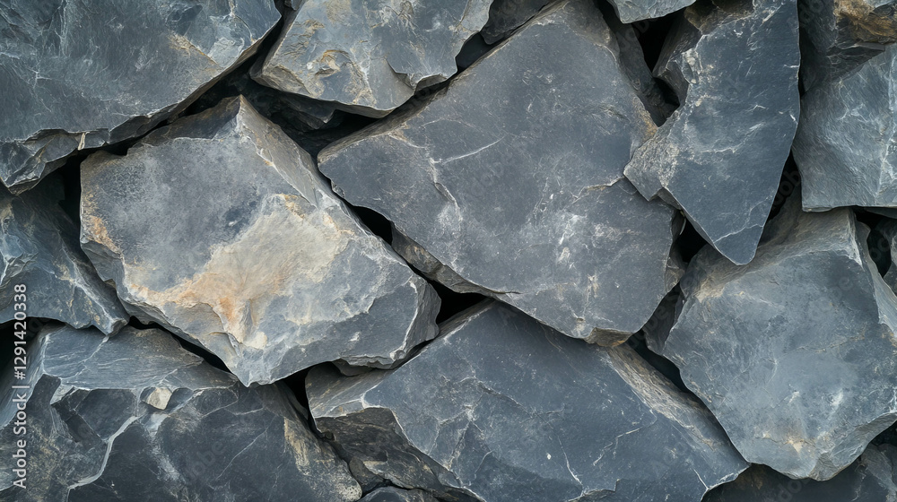 Aufkleber natural stone wall with textured plaster for rustic design projects