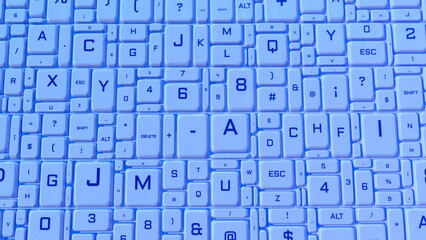 Keys of the Future A Minimalist Tech Animation