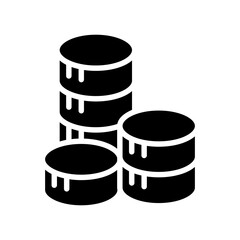 Money icon in glyph style