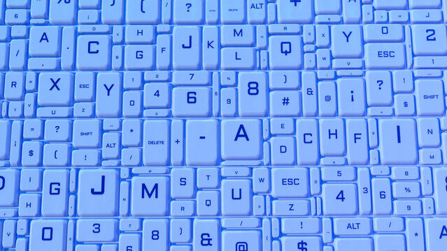 Keys of the Future A Minimalist Tech Animation