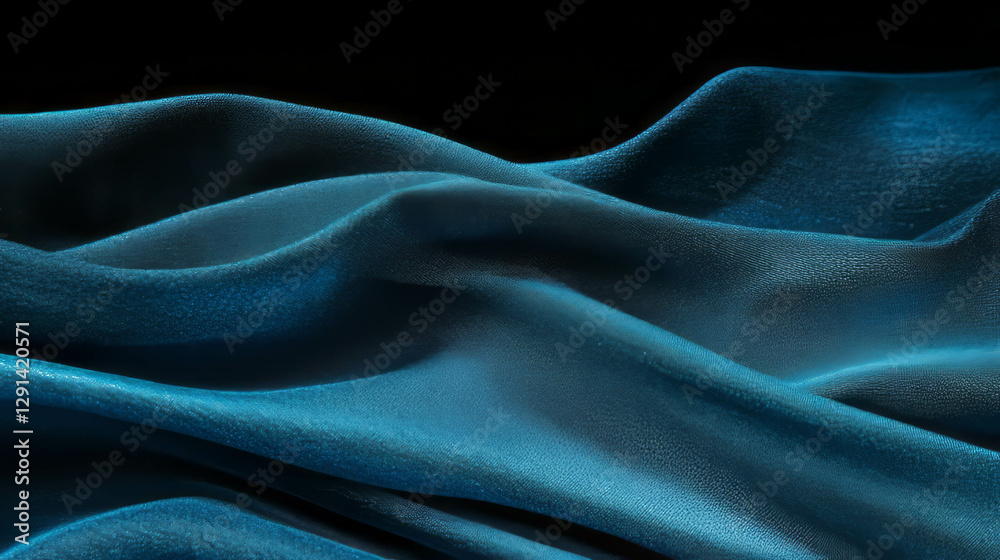 Poster Abstract denim texture background with flexible waves for design