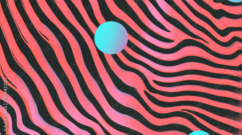 Poster Abstract background with striped patterns and zigzag lines for design projects