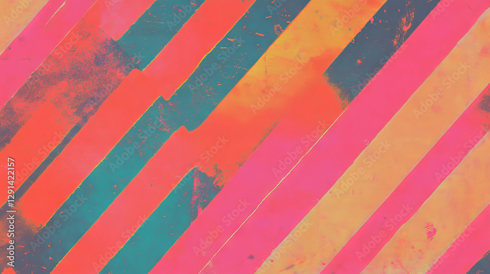 Poster vibrant abstract background with diagonal stripes and zigzag patterns for modern designs