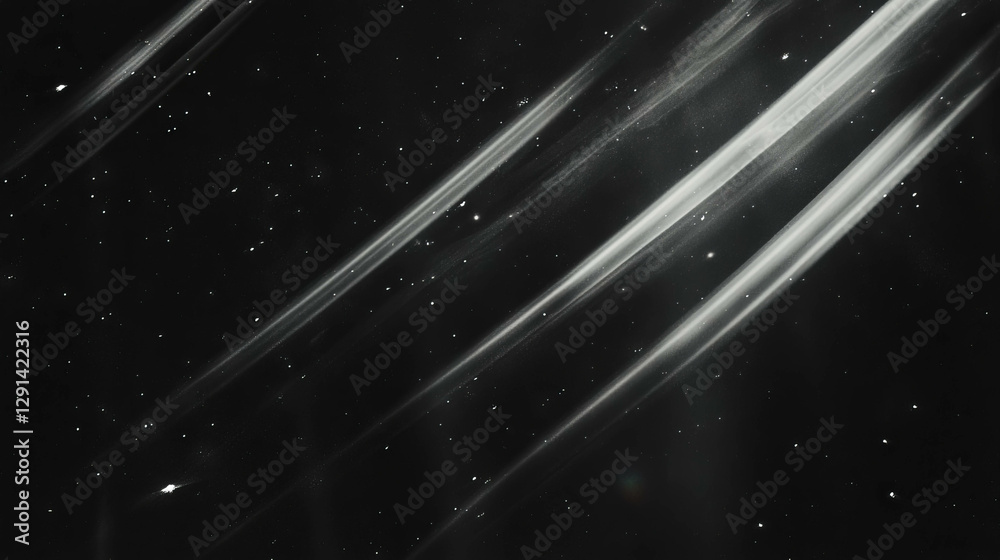 Poster abstract cosmic light and sunbeam patterns in space background