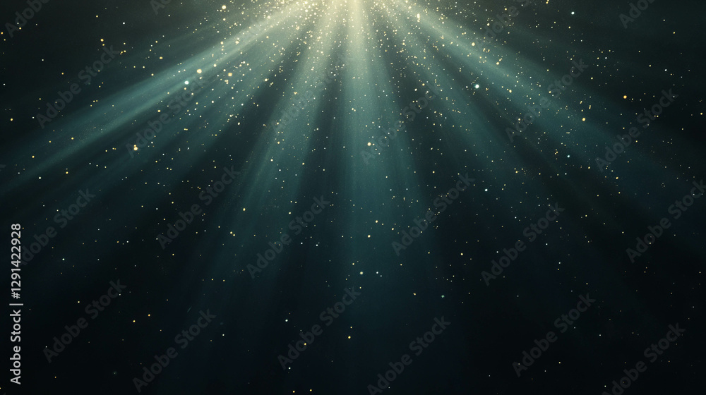 Poster enchanting sunlight rays creating a vast serene atmosphere