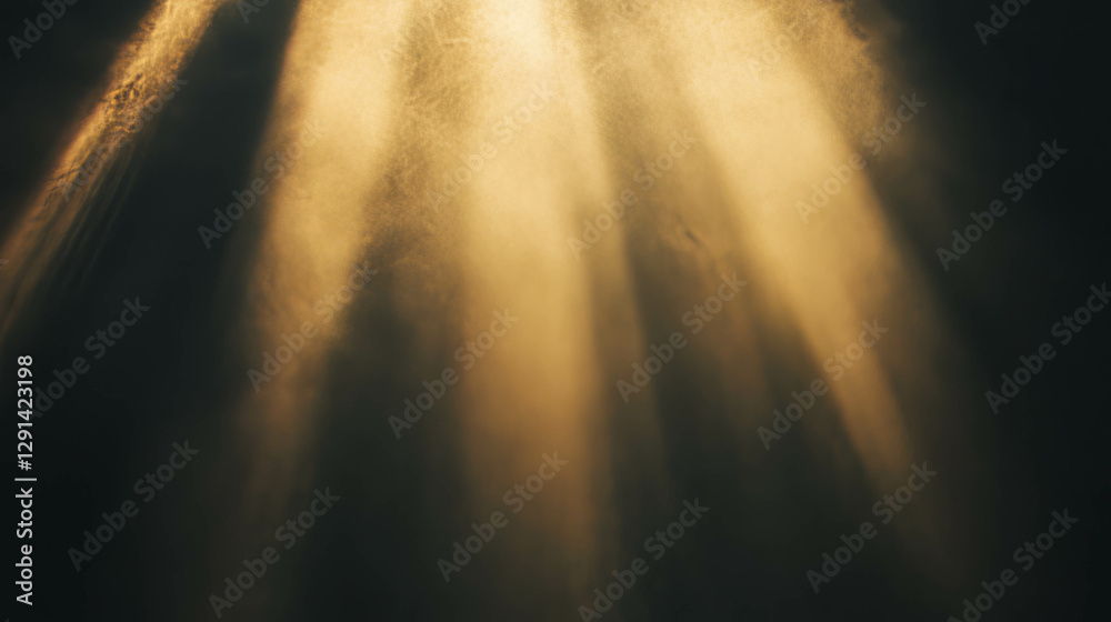 Poster warm sunlight background creating golden light rays for nature and design concepts