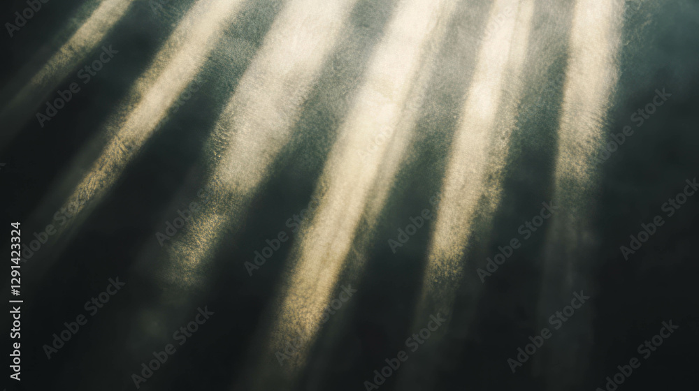 Aufkleber warm sunlight rays creating a serene atmosphere for nature and peaceful concepts