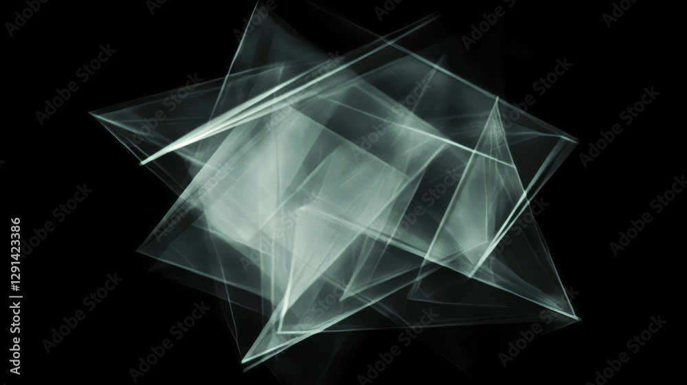 Aufkleber abstract geometric light patterns with sunlight reflections